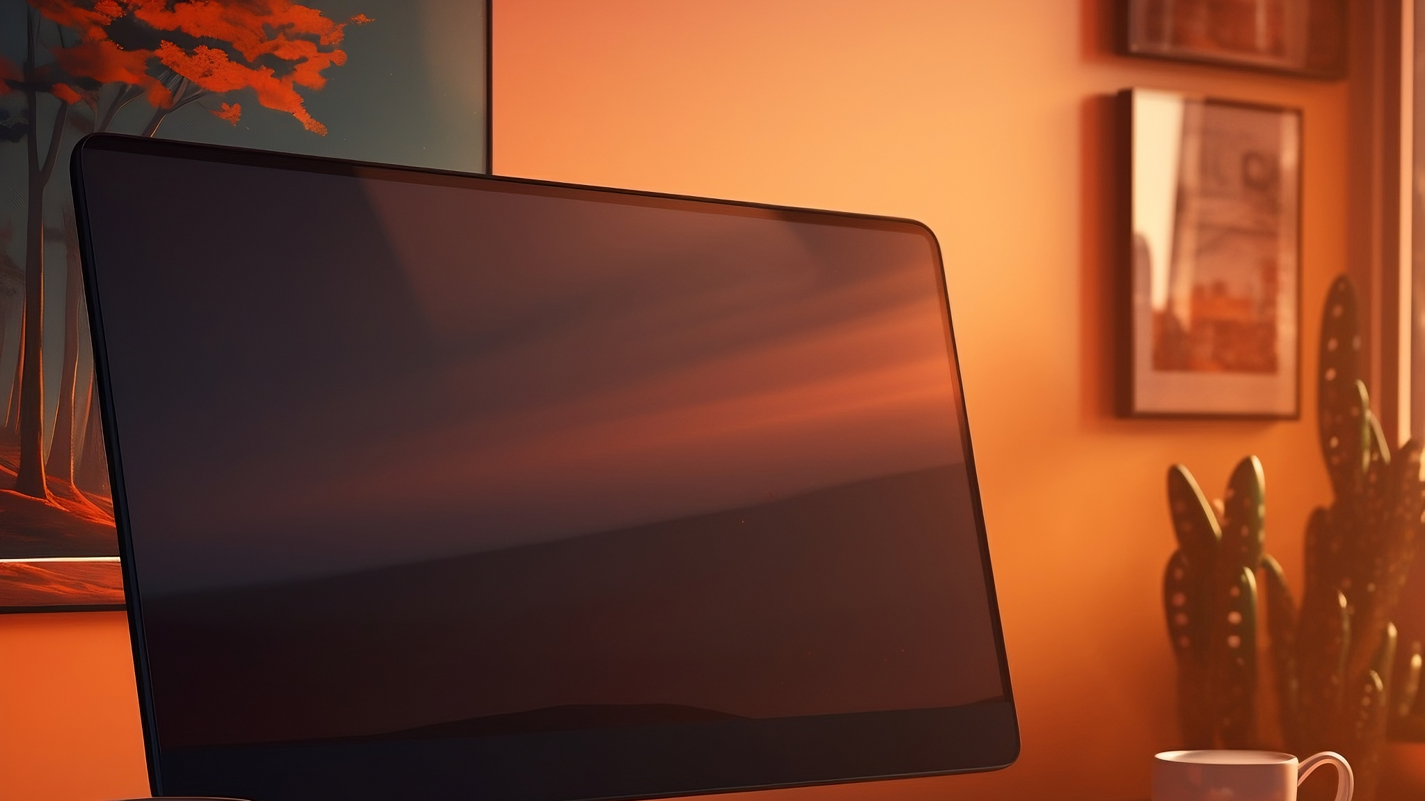 Puhdas pöytä jossa on läppäri