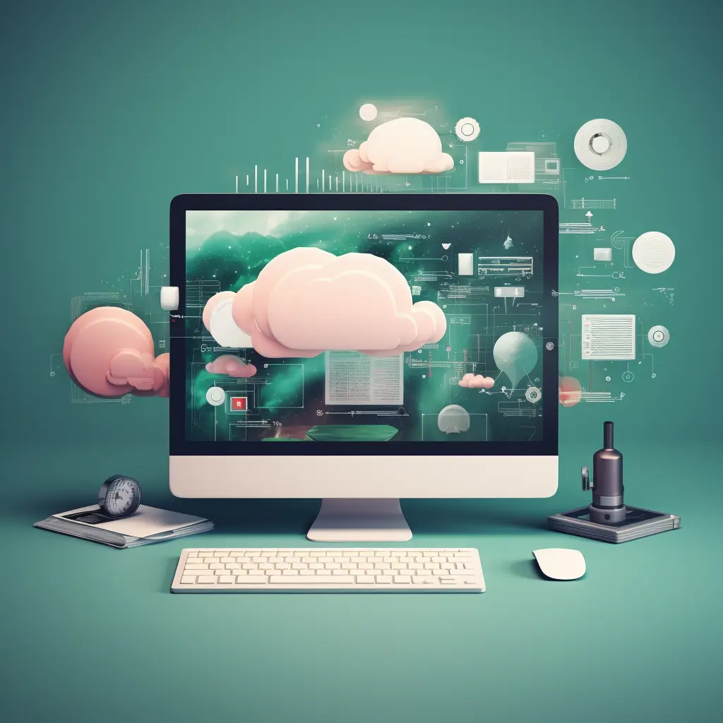 Green-themed computer (website maintenance service)