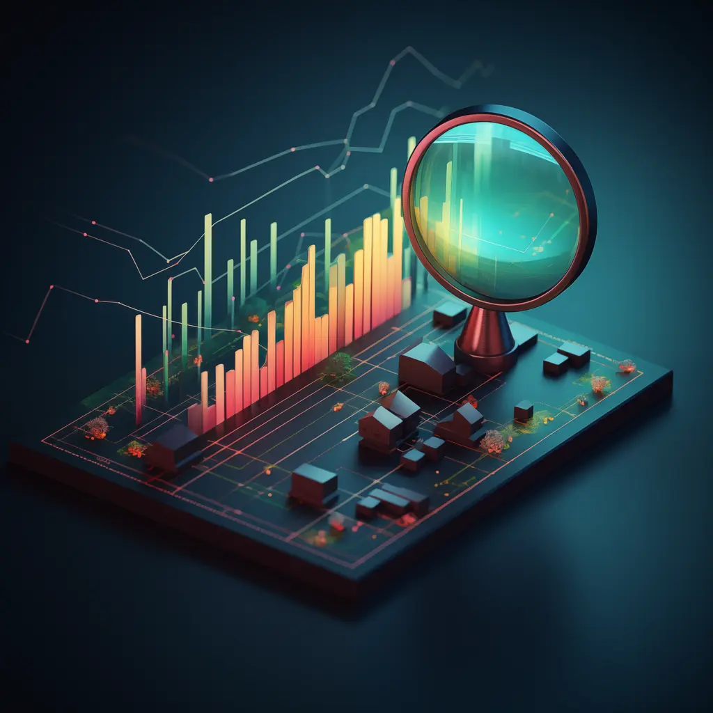 Suurennus lasi joka on emolevyn päällä 